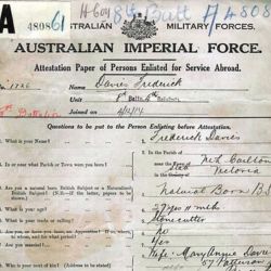 WWI Service Records