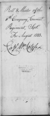 Thumbnail for Connecticut Regiment (1783) > 157