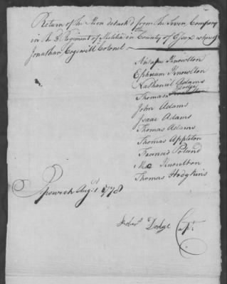 Thumbnail for Cogswell's Regiment of Militia (1778) > 54