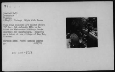 Thumbnail for Viet Cong Suspects, Prisoners > Viet Cong Suspects and Prisoners - 1965