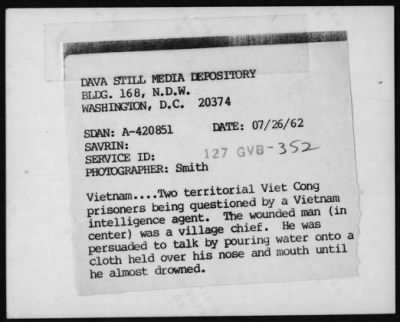 Thumbnail for Viet Cong Suspects, Prisoners > Viet Cong Suspects and Prisoners - 1962