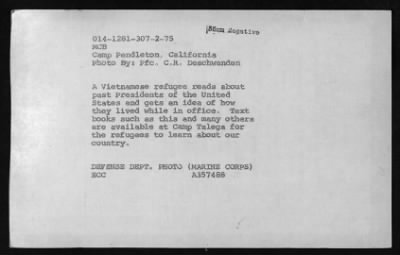 Thumbnail for Vietnamese Civilian Life > Vietnamese Refugees (in US)