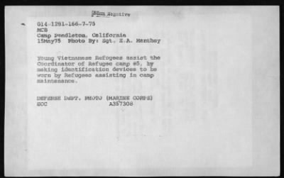 Thumbnail for Vietnamese Civilian Life > Vietnamese Refugees (in US)