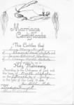 Thumbnail for James E Baker and Lucy Huyck Marriage Cert.