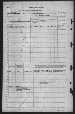 Thumbnail for Report of Changes > 15-Feb-1945