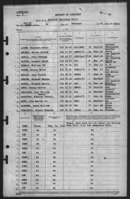 Thumbnail for Report of Changes > 24-Feb-1945