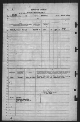 Thumbnail for Report of Changes > 24-Feb-1945