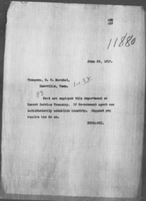 Miscellaneous Files, 1909-21 > Violation of Section 240 C. C. (#11880)