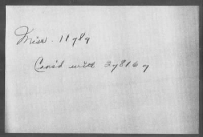 Miscellaneous Files, 1909-21 > Case #11789