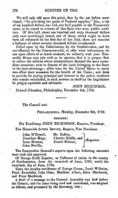 Volume XIV > Minutes of the Supreme Executive Council