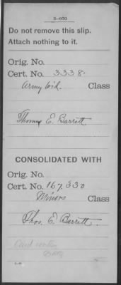 Thumbnail for Company [Blank] > Barrett, Thomas E (WC3338)