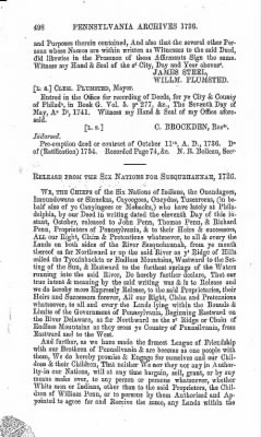 Volume I > Pennsylvania Archives 1736