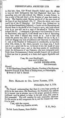 Volume VII > Pennsylvania Archives 1779