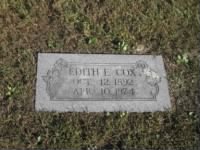 Cox, Edit F. Tombstone