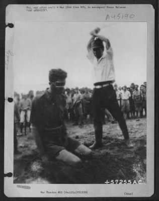 Thumbnail for ␀ > Jap Atrocity - Allied Prisoner Of War Being Decapitated By Japanese Executioner In Formerly Held Japanese Territory Some Where In The Southwest Pacific.