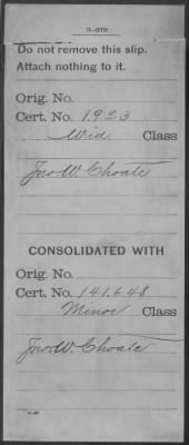 Thumbnail for Company [Blank] > Choate, Jno W (WC1923)