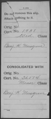 Thumbnail for Company [Blank] > Musgrove, Benj H (WC1938)