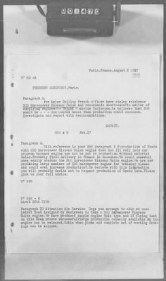 Thumbnail for A: Early History and General Organization of the AEF Air Service > 17: Cablegrams Exchanged Between GHQ and SOS, AEF, and the War Department Relating to Airplanes and Engines