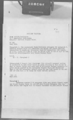 Thumbnail for A: Early History and General Organization of the AEF Air Service > 17: Cablegrams Exchanged Between GHQ and SOS, AEF, and the War Department Relating to Airplanes and Engines