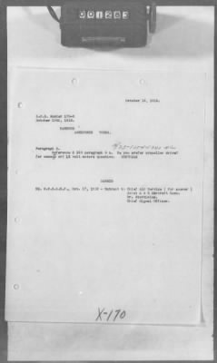 Thumbnail for A: Early History and General Organization of the AEF Air Service > 20: Cablegrams Sent by the SOS (S Series) to the War Department Relating to Aeronautical Topics AND Courier Cablegrams Received by the SOS (X Series) from the War Department AND Courier Cablegrams Sent by the SOS (CS Series) to the War Department AND Courier Cablegrams Received by the SOS (CX Series) from the War Department