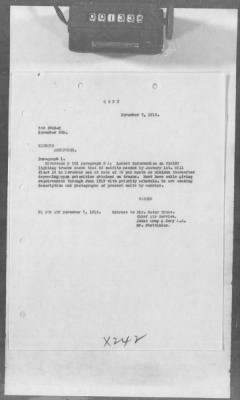 Thumbnail for A: Early History and General Organization of the AEF Air Service > 20: Cablegrams Sent by the SOS (S Series) to the War Department Relating to Aeronautical Topics AND Courier Cablegrams Received by the SOS (X Series) from the War Department AND Courier Cablegrams Sent by the SOS (CS Series) to the War Department AND Courier Cablegrams Received by the SOS (CX Series) from the War Department