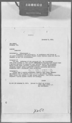 A: Early History and General Organization of the AEF Air Service > 20: Cablegrams Sent by the SOS (S Series) to the War Department Relating to Aeronautical Topics AND Courier Cablegrams Received by the SOS (X Series) from the War Department AND Courier Cablegrams Sent by the SOS (CS Series) to the War Department AND Courier Cablegrams Received by the SOS (CX Series) from the War Department