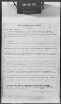 A: Early History and General Organization of the AEF Air Service > 28: Recording and Accounting for the Air Service Property Developments in the AEF