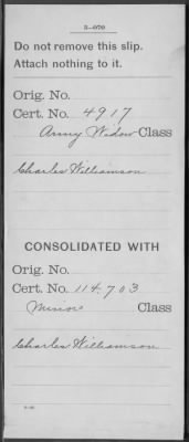 Thumbnail for Company [Blank] > Williamson, Charles (WC4917)