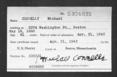 Thumbnail for 1942 > CONNELLY Michael