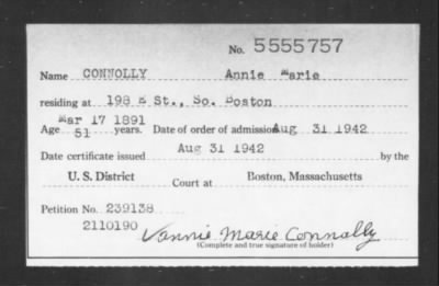 Thumbnail for 1942 > CONNOLLY Annie Marie