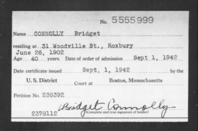 Thumbnail for 1942 > CONNOLLY Bridget