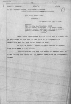 Old German Files, 1909-21 > Willard Cullen (#124353)