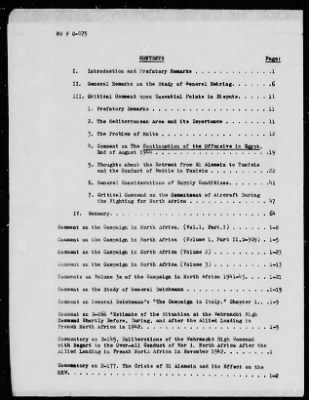 Thumbnail for Chapter 4 - C Series Manuscripts > C-075-C-075a-C-075b, Final Commentaries on the Campaign in North Africa, 1941-4