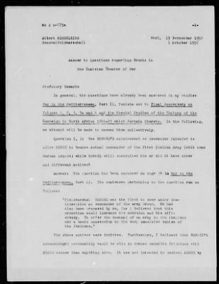 Thumbnail for Chapter 4 - C Series Manuscripts > C-075-C-075a-C-075b, Final Commentaries on the Campaign in North Africa, 1941-4