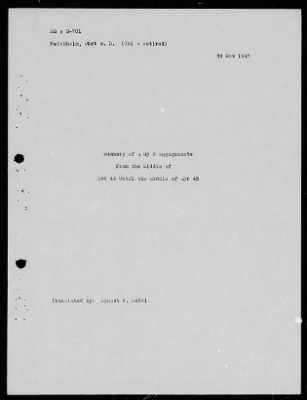 Thumbnail for Chapter 3 - B Series Manuscripts > B-701, Army Group B (15 Oct. 1944-1945)