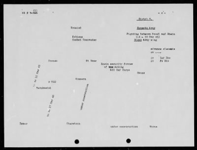 Thumbnail for Chapter 3 - B Series Manuscripts > B-831, Seventh Army (20 Feb.-26 Mar. 1945)