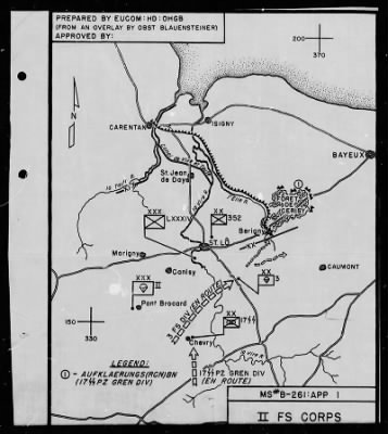 Thumbnail for Chapter 3 - B Series Manuscripts > B-261, II Parachute Corps (6 Jun.-24 Jul. 1944)