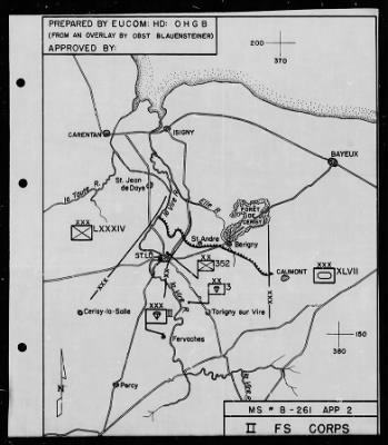 Thumbnail for Chapter 3 - B Series Manuscripts > B-261, II Parachute Corps (6 Jun.-24 Jul. 1944)