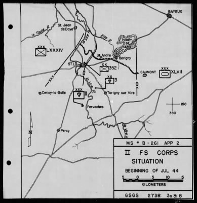 Thumbnail for Chapter 3 - B Series Manuscripts > B-261, II Parachute Corps (6 Jun.-24 Jul. 1944)