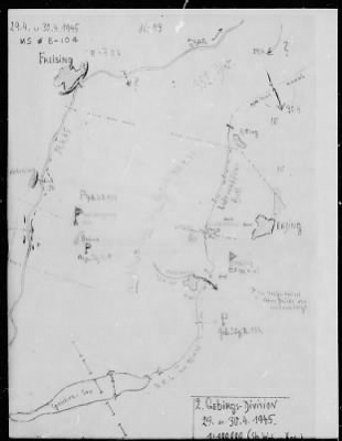 Thumbnail for Chapter 3 - B Series Manuscripts > B-104, 2d Mountain Division (23 Mar.-6 May 1945)