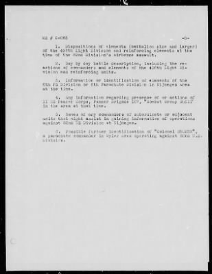 Thumbnail for Chapter 4 - C Series Manuscripts > C-085- C-085a, 406th Division (Sep. 1944)