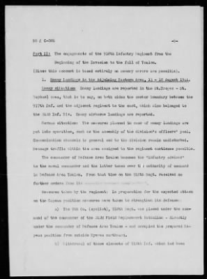 Thumbnail for Chapter 4 - C Series Manuscripts > C-086, The Landing of the American Seventh Army in Southern France (Aug. 1944)