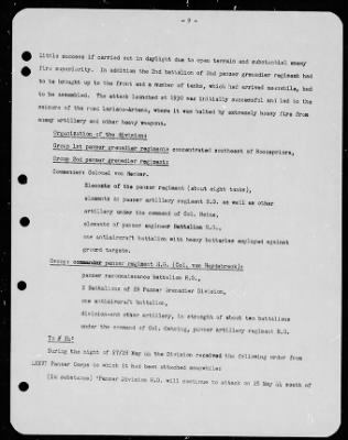 Thumbnail for Chapter 4 - C Series Manuscripts > C-087b, Division "Hermann Goering"-Questionnaire (26 May-Jun. 1944)