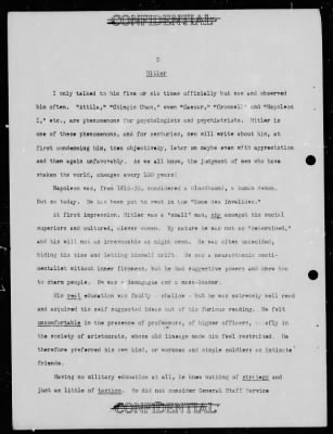 Thumbnail for Chapter 3 - B Series Manuscripts > B-647, Thoughts of a Former Soldier on Strategy, Politics, and Psychology of the 1939-45 War