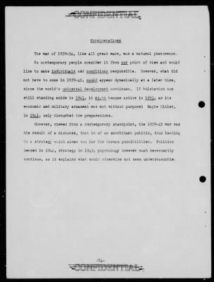 Thumbnail for Chapter 3 - B Series Manuscripts > B-647, Thoughts of a Former Soldier on Strategy, Politics, and Psychology of the 1939-45 War