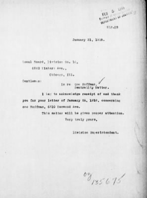 Old German Files, 1909-21 > Hoffman (#8000-135675)