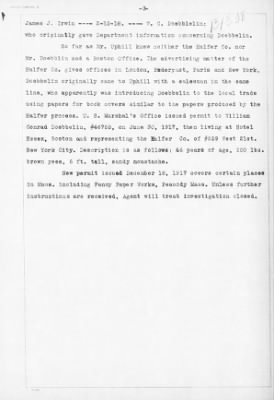 Old German Files, 1909-21 > W. C. Doebblelin (#131308)