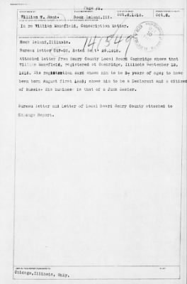 Old German Files, 1909-21 > William Mansfield (#8000-141549)