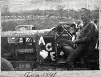 Thumbnail for George Ranich 1941 on his Jalopy Race Car