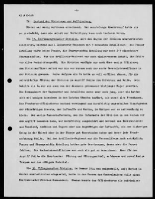 Thumbnail for Chapter 4 - C Series Manuscripts > C-039, Comment on the Report of 20 November 1947 on Operation NORDWIND